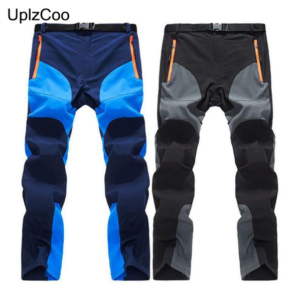 

uplzcoo 2019 new arrival men's quick-drying pants detachable strategy trousers casual jogger elastic breathable pants 4xl fm194, Black
