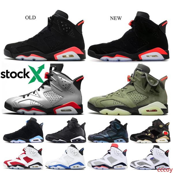 

stock x travis scotts 6 6s unc men basketball shoes tinker hatfield black infrared cactus jack oregon mens sports sneaker