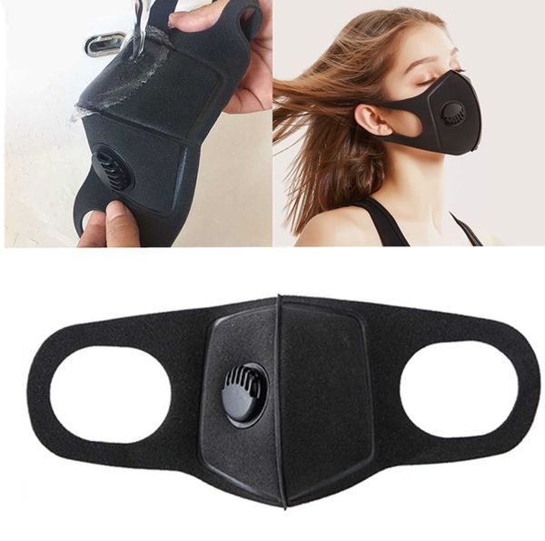 

губка полиуретановая маска унисекс противотуманная маска двойной толщины дыхательный клапан пылезащитные вентиляционные маски анти-загрязнен