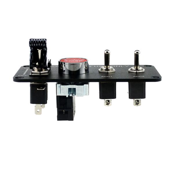 

car marine boat 12v 20a 4gang engine start push button toggle switches panel