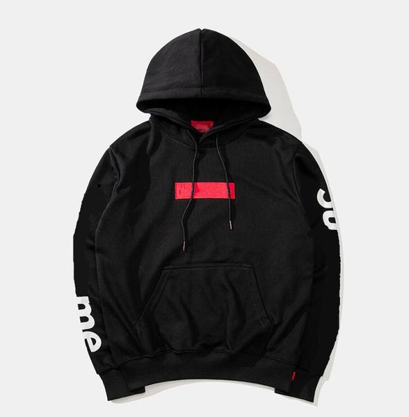 

20ss bandana box logo sweatshirt for men long sleeve brand street outwear man women couple hooded hoodies embroidery clothing, Black