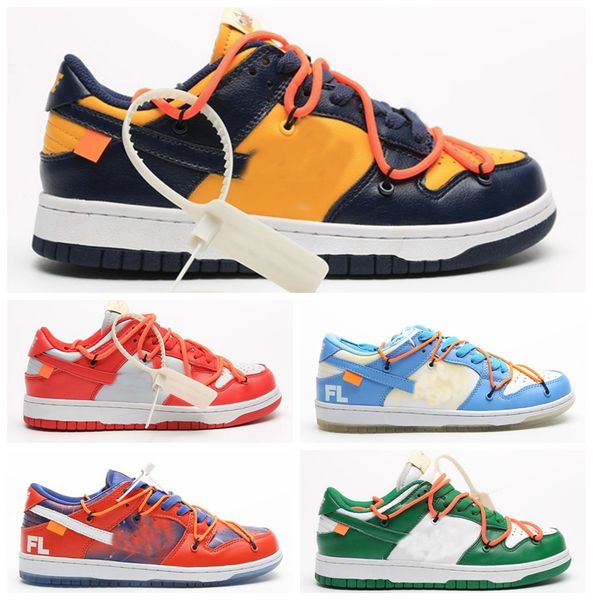 

2020 futura x sb dunk low designer running shoes mens womens sport sneaker 1s skateboard orange yellow black green dunks des chaussures