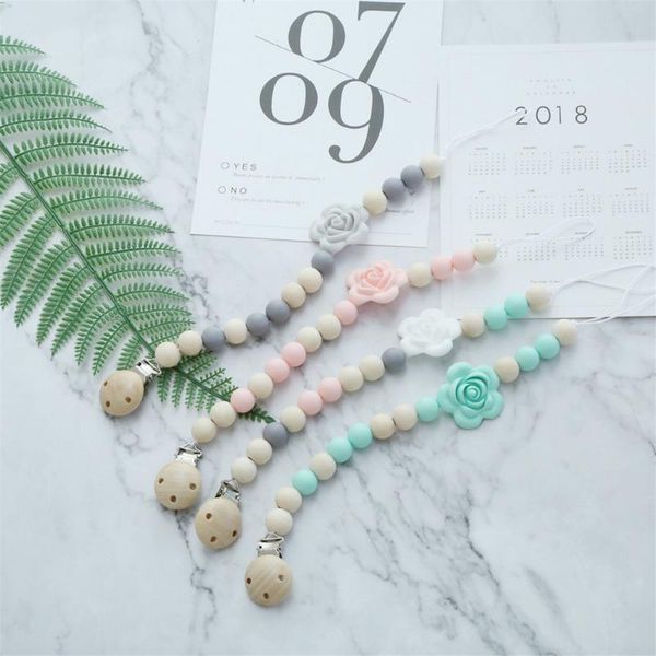 

kids pacifier clip leashes cases baby chain baby boys newborn chain holder nipple feeding hand made beads soother