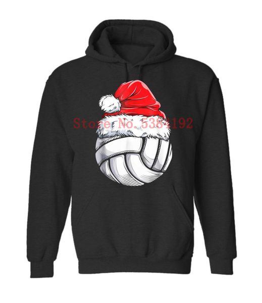 

volleyball ball santa christmas girls xmas hat sport amazing short sleeve unique casual short sleeve for men, Black