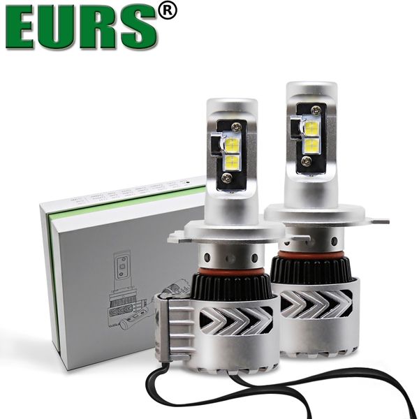 

eurs(tm) 2pcs super bright 72w 12000lm h4 led g8 xhp50 chip car headlight auto lamp 24v 6000k automobiles fog light h11 h7 hb4