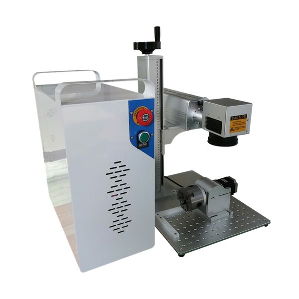 

rotary included 20w 30w raycus fiber laser marking machine price laser engraving micro cutting marking machine