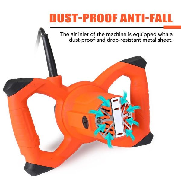 

kkmoon handheld mixer paint cement plaster mortar coating mixer putty mixing machine 2300w industrial adjustable speed