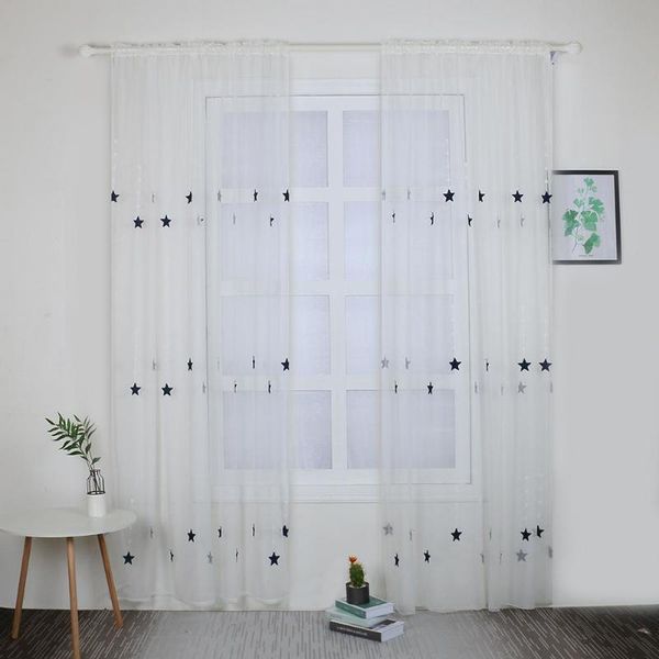 

star tulle curtain sheer window bedroom living room drape home l decoration perfectly matches your windows provides privacy