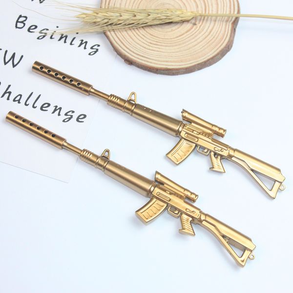 

1шт / продам) 0.7mm cute kawaii golden machine gun болл шариковых ручек шариковая для офиса школы письменные принадлежности канцелярские то, Blue;orange