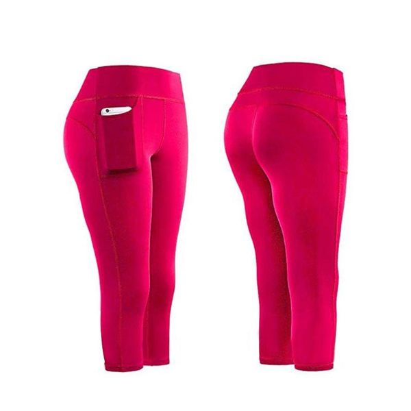 

2020 women yoga leggings fitness club seamless tummy yoga pants pockets wire club workout trousers slim gym sportswear, White;red