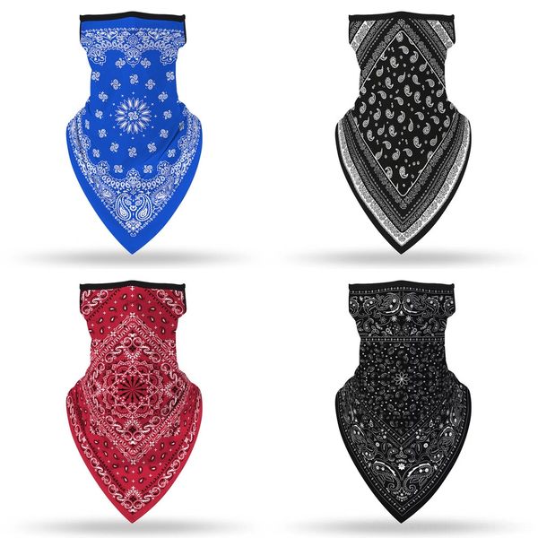 

idlwp головные уборы велоспорт маска для лица лыжный треугольник шарф бандана флис шеи теплее дышащий чехол для лица шарф рыбалка верховая е, Black