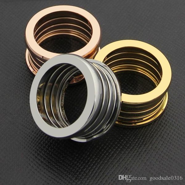 

новая личность из нержавеющей стали три кольца 18k позолоченные пара широкое кольцо подарок кольцо, Silver