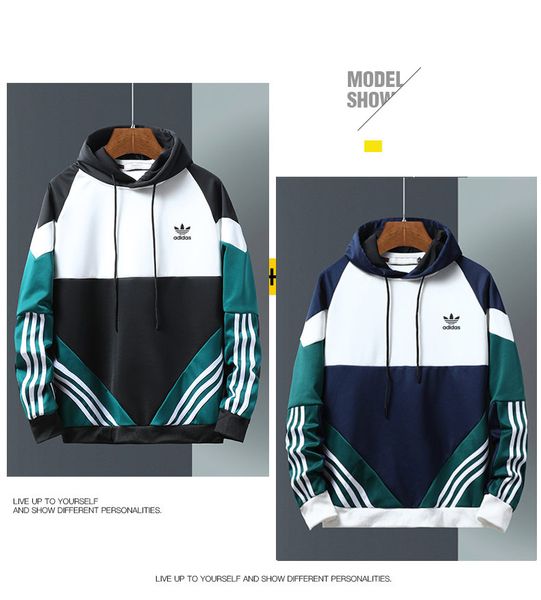 

2020/ad luxury men hoodie famous designer sweatshirt italian airlines brand hoodie new cotton breathable retro sweatshirt stree, White;black