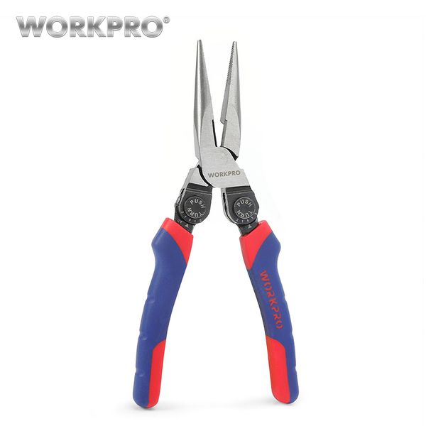 

workpro 8 inch long nose plier offset pistol handle long pliers electrical wire cutting tool