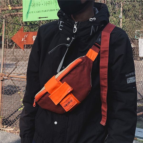 

hip-hop brand national tide ins street trend shoulder bag men's disco bag messenger chest pockets for men and women