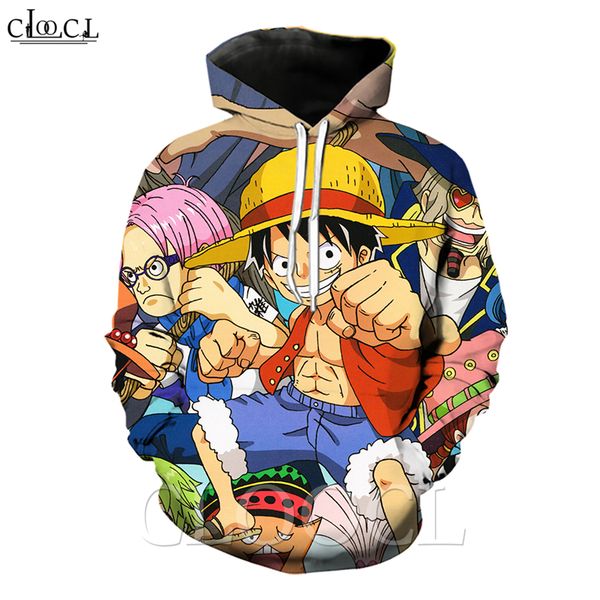 

мода аниме one piece обезьяна d. luffy мужчины женщины 3d печати с длинным рукавом творческий harajuku hip hop streetwear с капюшоном tops, Black