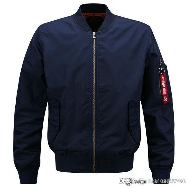 

19ss pilot пальто куртки ветровка тонкий или толстый bomber дизайнер куртка air force one наса вышивки baseball coats, Black;brown