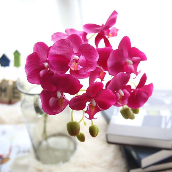 

simulation butterfly orchid artificial phalaenopsis home garden wedding decor