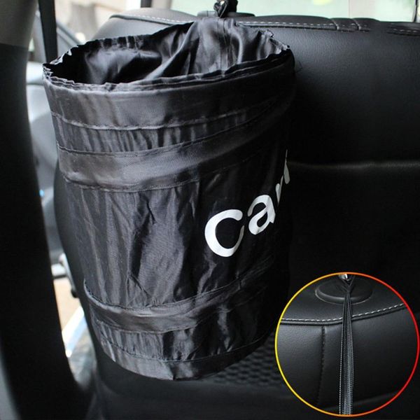 

car sundries barrel car chair back hanging rubbish bag 15*20cm creative rubbish barrel chair-back hanging garbage bin