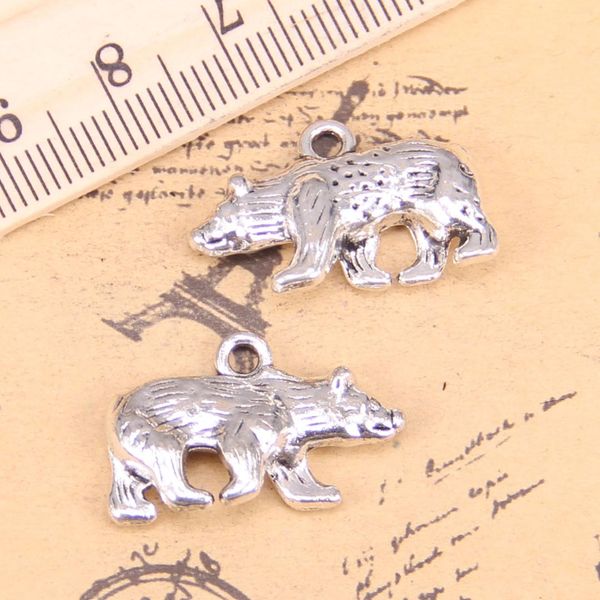 

8pcs charms bear california state flag 24x15mm antique pendants,vintage tibetan silver jewelry,diy for bracelet necklace, Bronze;silver