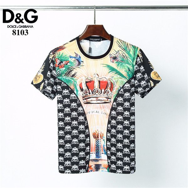 

19 ss summer fashion colour gold new series alphabet cotton short-sleeve printed advanced t-shirt, size m-2xl5, White;black