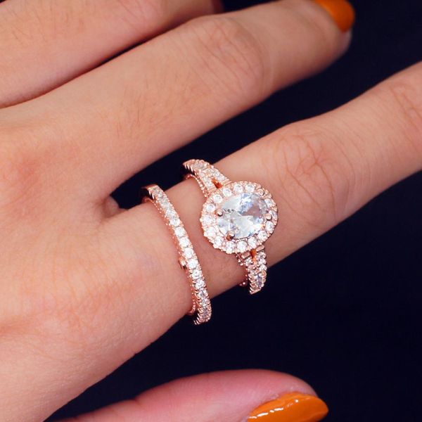 

14k rose gold diamond ring for women fashion engagement anillos bizuteria z jewelry 14k gemstone diamond pierscionki ring, Golden;silver