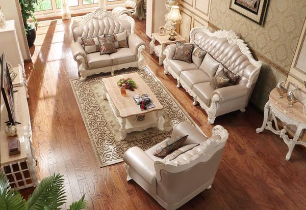 2019 Modern Leather Sofa Set Living Room Furniture Beautiful Leather Sofa Living Wood Sofa Set From Procarefoshan 4371 86 Dhgate Com
