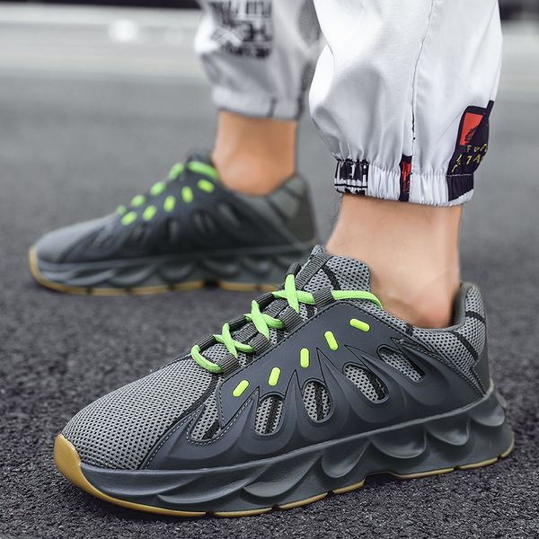 

39-45 sapato masculino thick soled men's shoes casual breathable men's running shoes lace up ins dad outdoor men sneakers