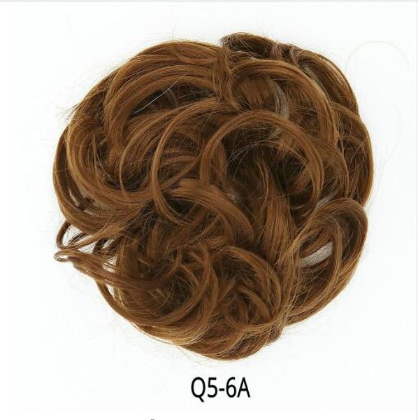 

шиньон hair bun hairpiece вьющиеся волосы scrunchie наращивание блондинка коричневый черный термостойкий синтетический для женщин части воло, Black;brown