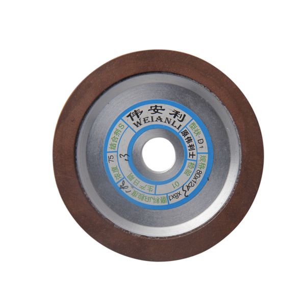 

80*12*13*8*1 diamond grinding wheels 150/180/240/320 grits grinding dish wheels for carbide material power tool 1pc