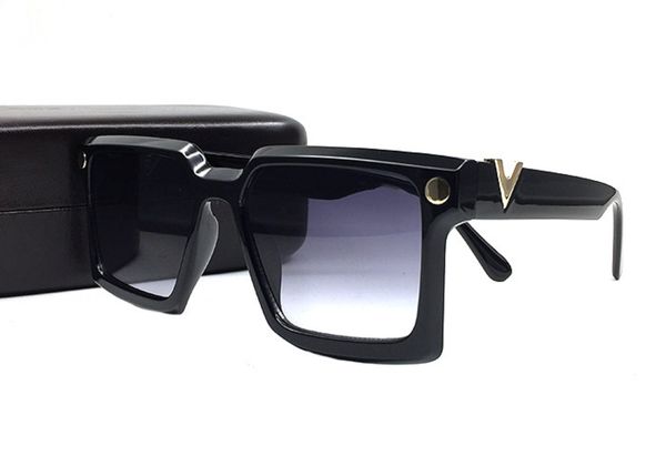 

italy design new oversize square frame men women sunglasses summer outdoor vintage shades fashion uv protection eyewear with box, White;black