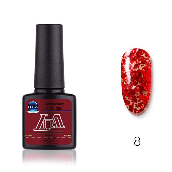 

2018 diamond glossy sequin glitter uv gel lacquer varnish gloss shimmer gel base primer nail polish jlrs 2018