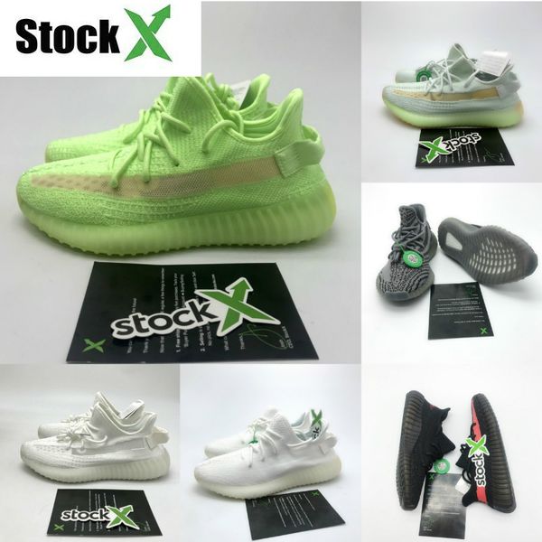 

2019 kanye west antlia synth reflective gid glow static black true form clay men women running shoes zebra lundmark athletics sneakers 36-46