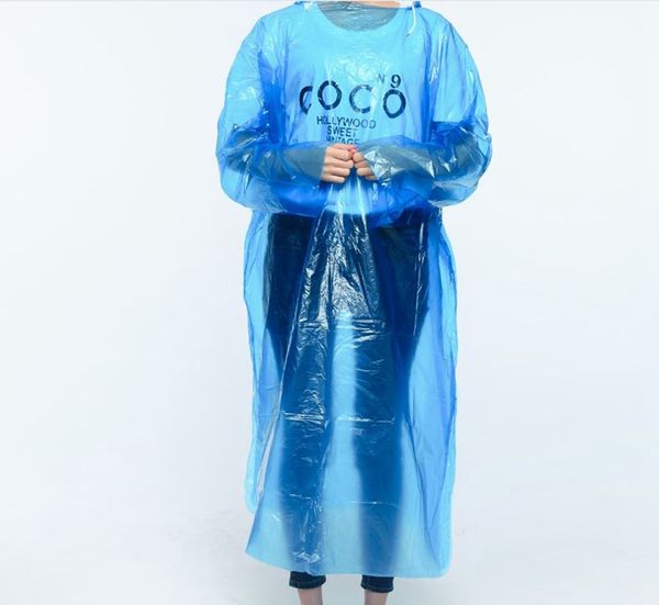 

wholesale thickness solid raincoat disposable pe raincoats poncho camping travel rain coat,100pcs/lot