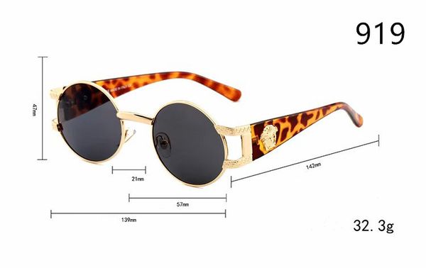 

2019classic pilot sunglasses designer brand mens womens sun glasses eyewear metal 47mm 57mm glass lenses brown, White;black