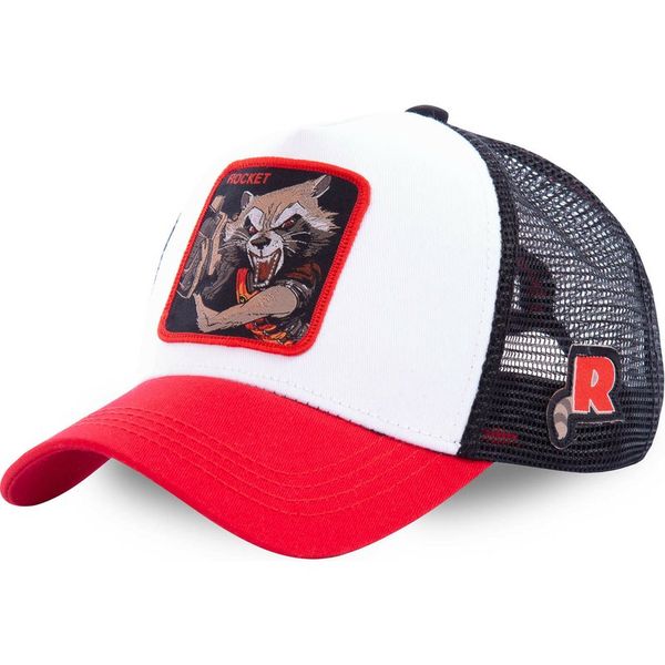 

marvel superhero rocket snapback cap cotton baseball cap men women hip hop dad hat trucker mesh hat dropshipping, Blue;gray
