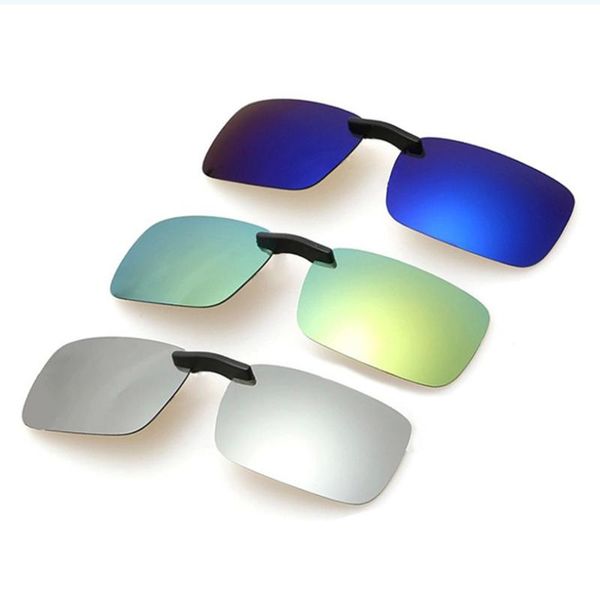 

retro polarized clip on flip style sunglasses uv400 flip fishing eyewear night vision driving goggles myopia sun glasses
