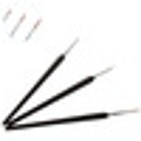 

3pcs portable nail brush set salon professional detailed painting tiny tools pointed pen carving black rod utility drawing, Yellow