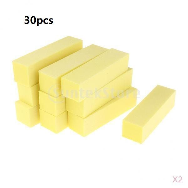 

30pcs rectangular sanding nail polish buffer block manicure pedicure tools