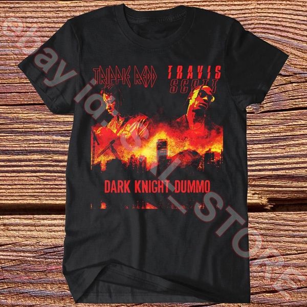 

Trippie Redd Трэвис Скотт футболка Темный рыцарь Dummo Tee RB хип-хоп рэп Tee смешные бесплатн