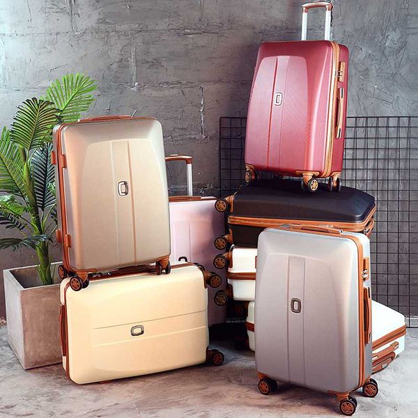 

новый 20"24" 26 " дюймовый женщины прекрасный тележка чемоданы дорожные сумки carry on spinner бренд мужчины koffer прокатки багажа сумка с