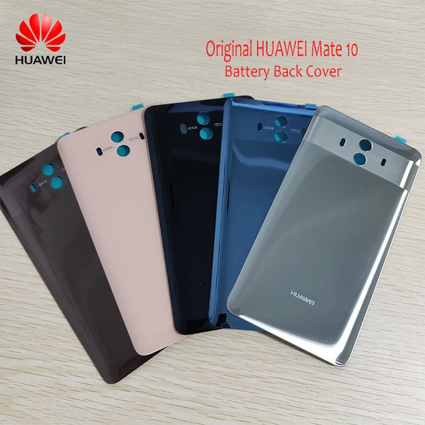 

100% оригинал для HUAWEI Mate 10 задняя крышка корпуса Mate10 стекло задняя крышка батарейно