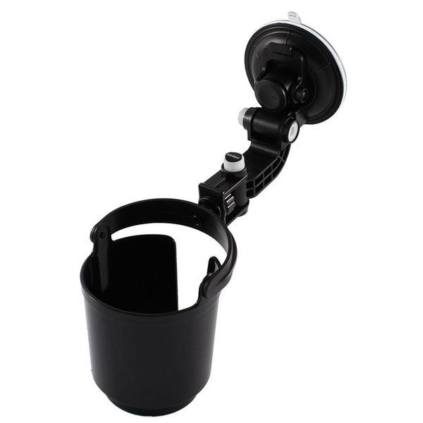 

car auto black 9.5cm drink can cup bottle adjustable holder bracket