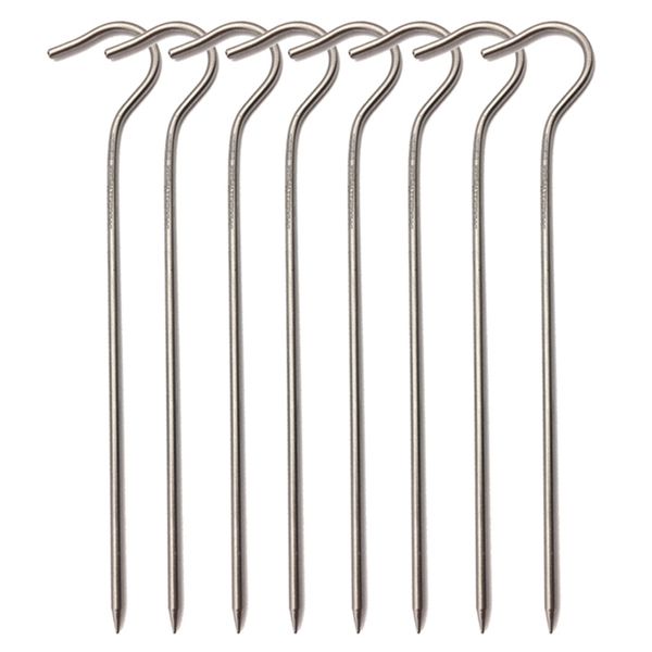 

titanium tent nail outdoor camping pile canopy grounding accessories traveling building-8pcs tents and shelters