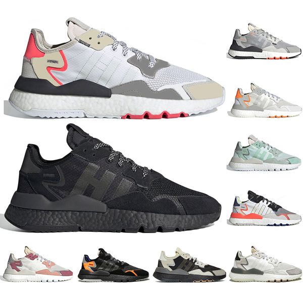 

with socks 2019 men women running shoes mens trainers nite jogger white grey red triple black trace pink sports sneakers size 36-45