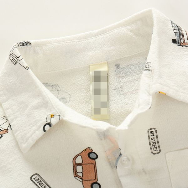 

2019 new style children's shirt spring and autumn children boy's cartoon printed versatile shirt, White;black