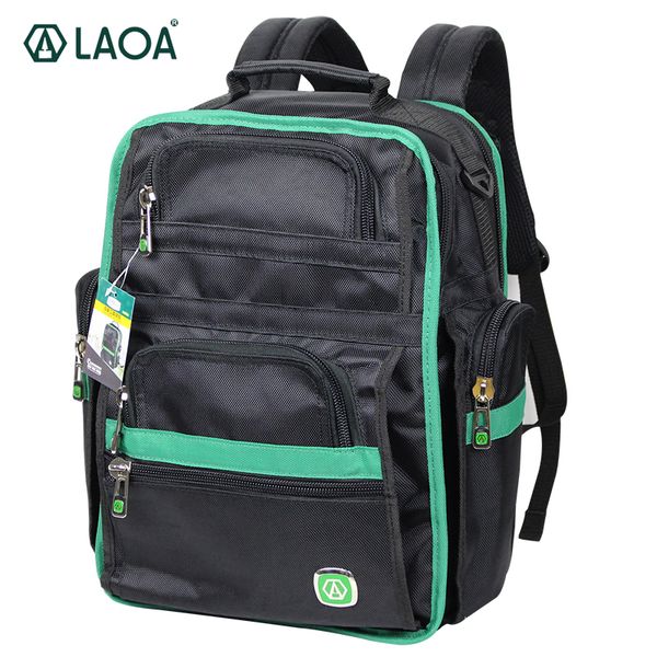 

laoa shoulders backpack tool bag multiction oxford fabric electrician bags knapsack for eletricista tools storage