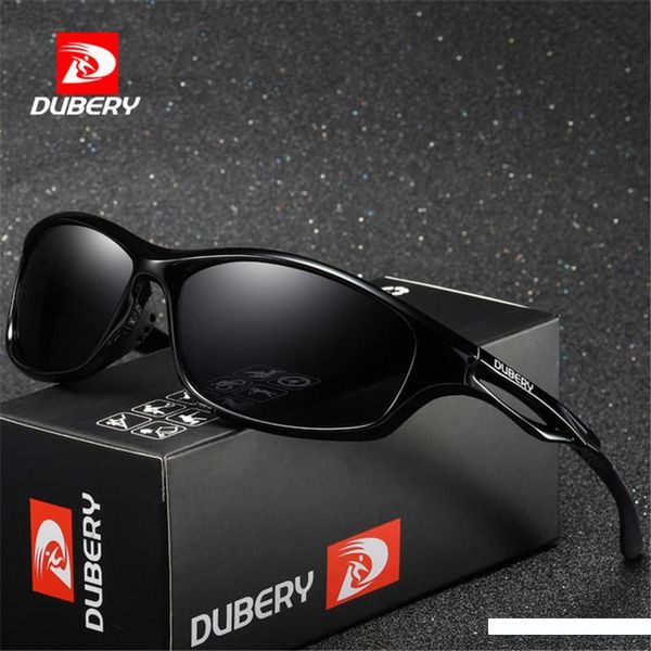 

dubery brand design men's glasses polarized sunglasses driving shades male sun glasses for men summer mirror goggle uv400, White;black