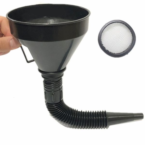 

2 in 1 plastic funnel can spout for oil water fuel petrol diesel gasoline universal for auto car motorcycle truck