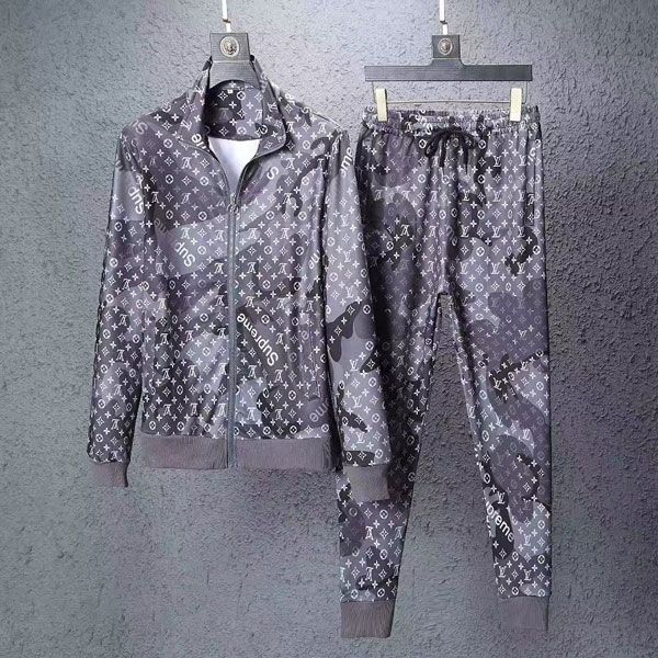 

2020 копия bermuda большой дизайнер новый шаблон печати красочные дорогие мужчины спортивной большой бренд дизайнер костюм хип-хоп бесплатна, Gray